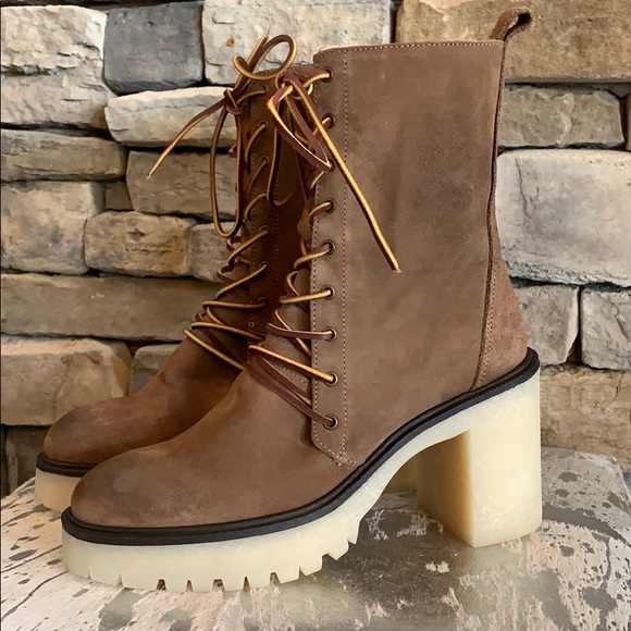 NEW Free People Dylan Lace Up Boot Size 38/ 7-7.5 - Picture 6 of 12